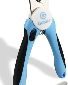 gonicc Dog & Cat Pets Nail Clippers and Trimmers – with Safety Guard to Avoid Over Cutting, Free Nail File, Razor Sharp Blade – Professional Grooming Tool for Pets