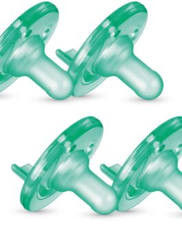 Philips Avent Soothie Pacifier, Green, 0-3 Months, 4 Pack