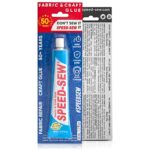 Speed-Sew No Sew Fabric Glue Adhesive for Craft Projects, DIY Clothing Repairs, Denim, Upholstery, Leather, Instant Mender for Fraying Tears, 2 Pack